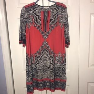 Paisley print dress